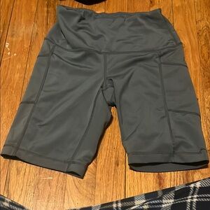 Women's Gray High-Waisted Shorts